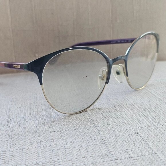 Vogue Eyewear Women Eyeglasses Frame VO4011 Black/Gold Purple Temple Glasses main image 7